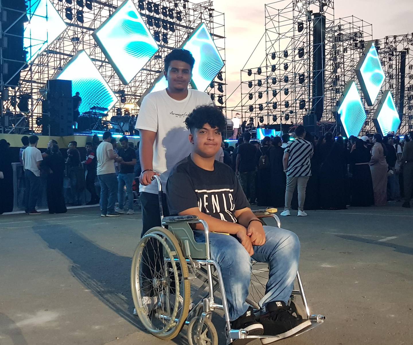 Mohammed Shaheen says future events in Jeddah need to be more disability friendly. Picture by Saeed Saeed.