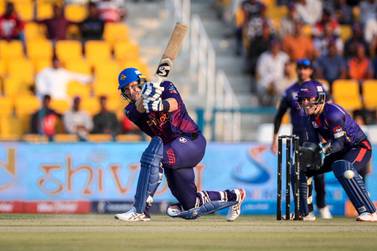 Shane Watson top scored with 41 for the Deccan Gladiators. Courtesy Abu Dhabi Cricket