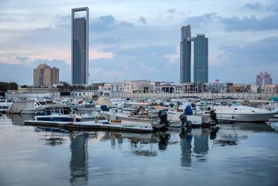 ABU DHABI, UNITED ARAB EMIRATES. 01 November 2018. The Al Bateen marina in Abu Dhabi with part of the cities skyline. FOR BIG PICTURE OPTION. (Photo: Antonie Robertson/The National) Journalist: None. Section: BIG PICTURE.
