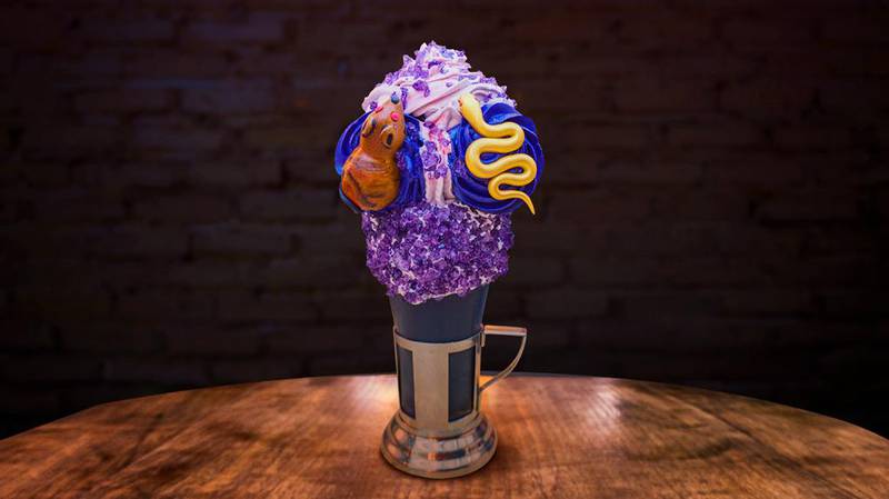 A limited-edition Crazyshake from Black Tap, inspired by the movie The Witches. Courtesy Black Tap