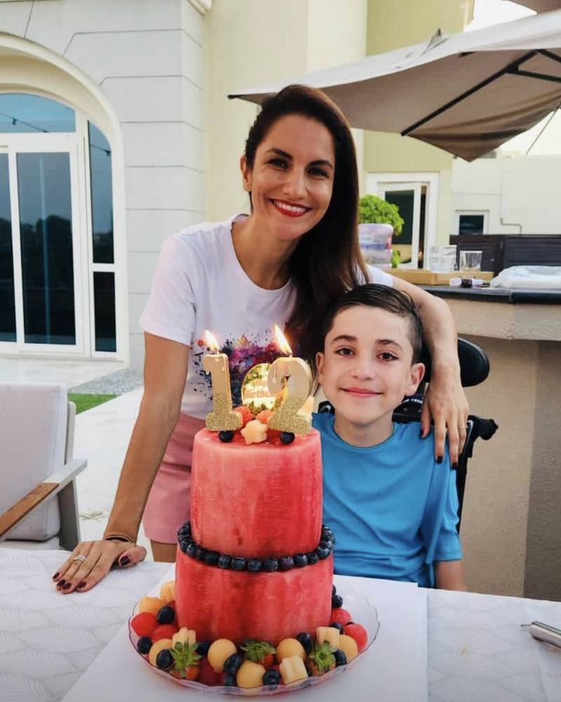 Lousin and family moved to Dubai in 2017 after doctors recommended Alexandre needed plenty of sun and beach. Photo: Lousin Mehrabi