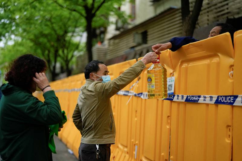 Shanghai residents are struggling to get hold of daily supplies.  Reuters