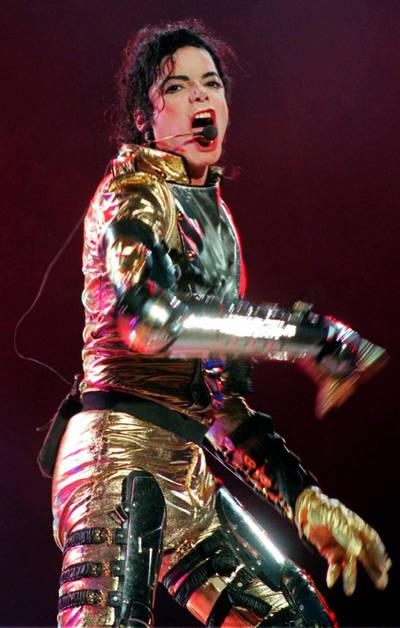 epa06963788 (FILE) - An undated picture shows US pop star Michael Jackson performing on stage during his concert at Vienna's Ernst-Happel stadium in Vienna, Austria (reissued 22 August 2018). Michael Jackson, the self-appointed 'King of Pop', would have turned 60 on 29 August 2018. He died on 25 June 2009 aged 50 after suffering a cardiac arrest.  EPA/Barbara Gindl  AUSTRIA OUT *** Local Caption *** 00087596