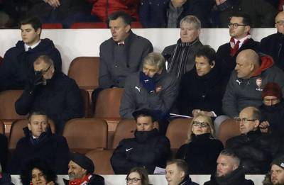 Soccer Football - FA Cup Third Round - Nottingham Forest vs Arsenal - The City Ground, Nottingham, Britain - January 7, 2018   Arsenal manager Arsene Wenger reacts in the stands   Action Images via Reuters/Carl Recine