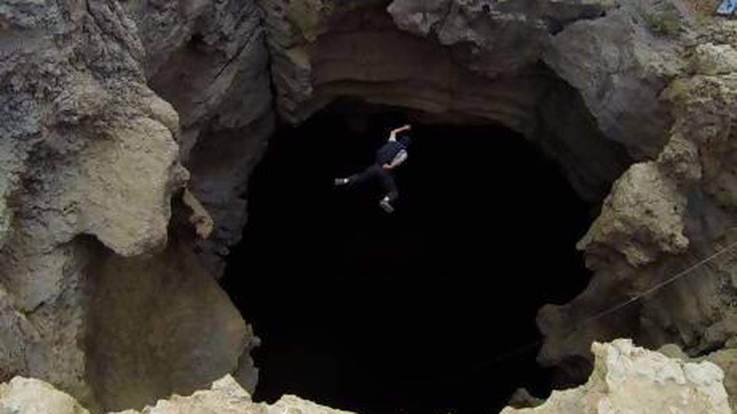 base jumping cave