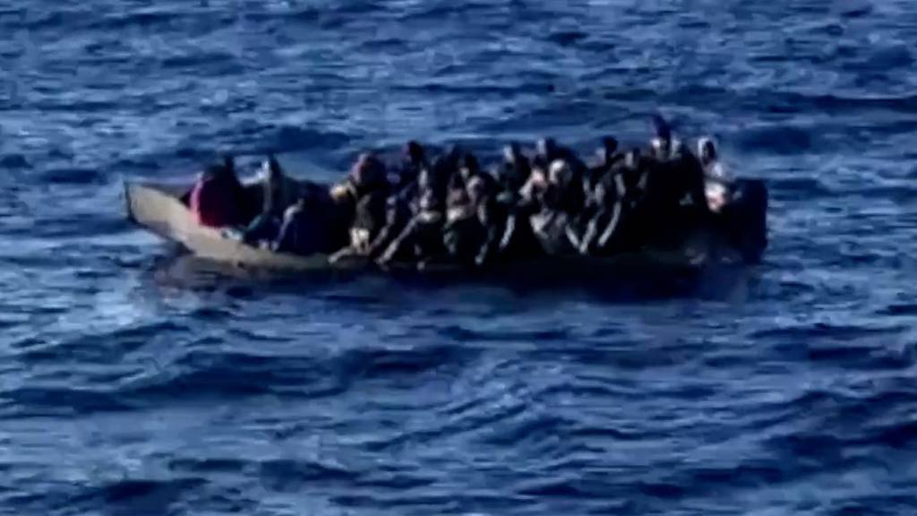 Italian coastguard rescues two migrant boats off Lampedusa