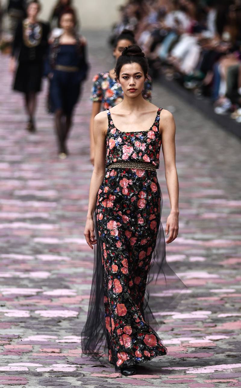 coco chanel floral dress