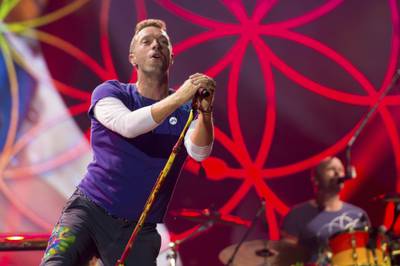 Coldplay are set to perform a free concert at Expo 2020 Dubai on February 15. AP