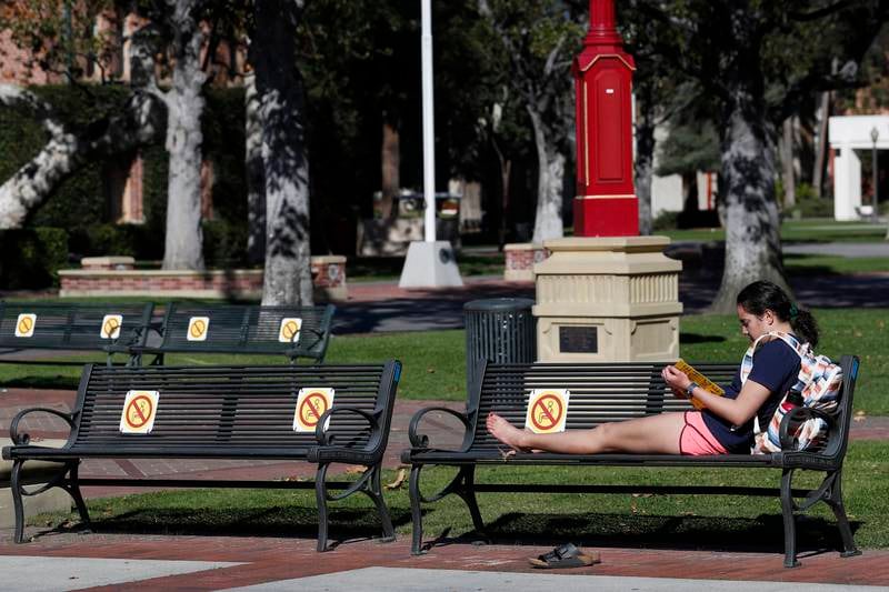 Students and staff at the University of Southern California are required to get Covid-19 vaccine booster shots and show proof of a negative test to return to in-person classes. EPA
