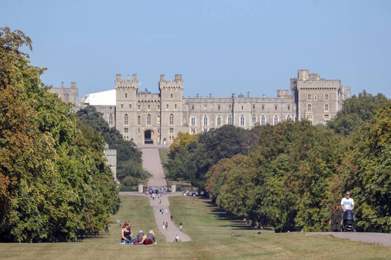 Windsor Castle, in Berkshire. EU chief Ursula von der Leyen was expected to meet King Charles, but her trip was cancelled.
