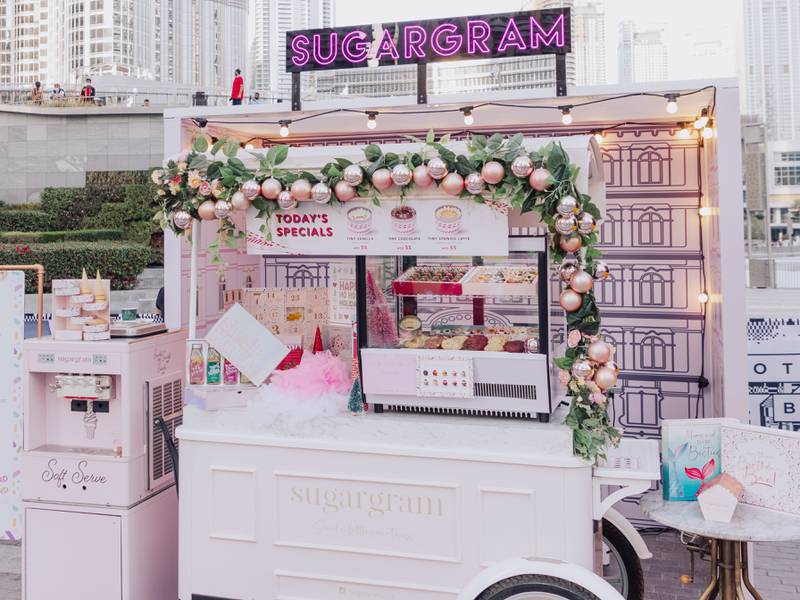 Online cupcake brand Sugargram serves off-menu items at its pop-up stalls across Dubai. Photo: Sugargram