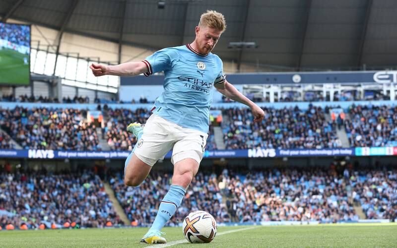 Kevin de Bruyne 7: Constantly pressing and probing. Played a superbly weighted ball to set up Foden's goal and another sublime through ball for Haaland that split the defence on 63 minutes. EPA
