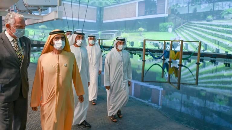 An image that illustrates this article Sheikh Mohammed bin Rashid visits South Korea and Brazil pavilions at Expo 2020 