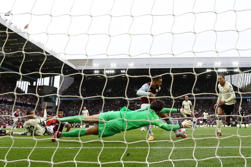 LIVERPOOL RATINGS: Alisson Becker – 6. The Brazilian blocked Luiz’s header back into the danger area for Villa’s opener. He almost gifted Watkins a goal with a misplaced pass but did much better in a one-on-one with Ings and when the same player shot at the near post.
Getty