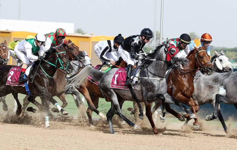 Action from the Dubai Kahayla Classic. Pawan Singh / The National 
