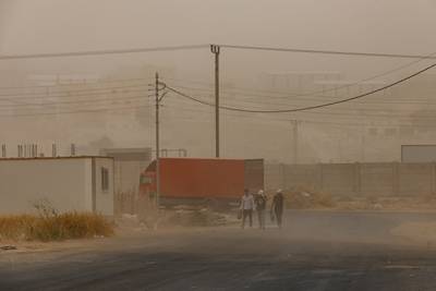 Dust and hot air, originating from the Arabian Peninsula, engulf Amman, Jordan. (File photo, for illustrative purposes.) Bloomberg