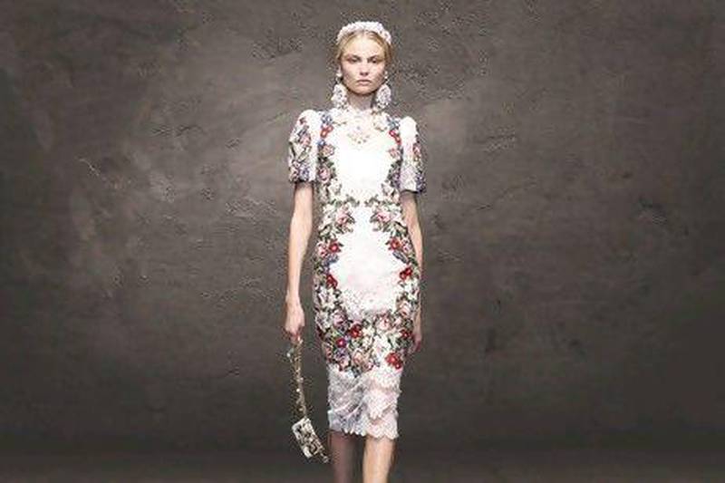 The Dolce & Gabbana lace dress from Autumn/Winter 2012 collection. Courtesy Dolce & Gabbana