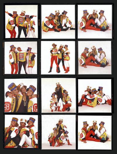Janette Beckman - Salt N Pepa- Shake Your Thang  New York City…hey Klein Gallery". A Visual History of Hip-Hop exhibition in Manarat Saadiyat. photo: Nermine Kashef