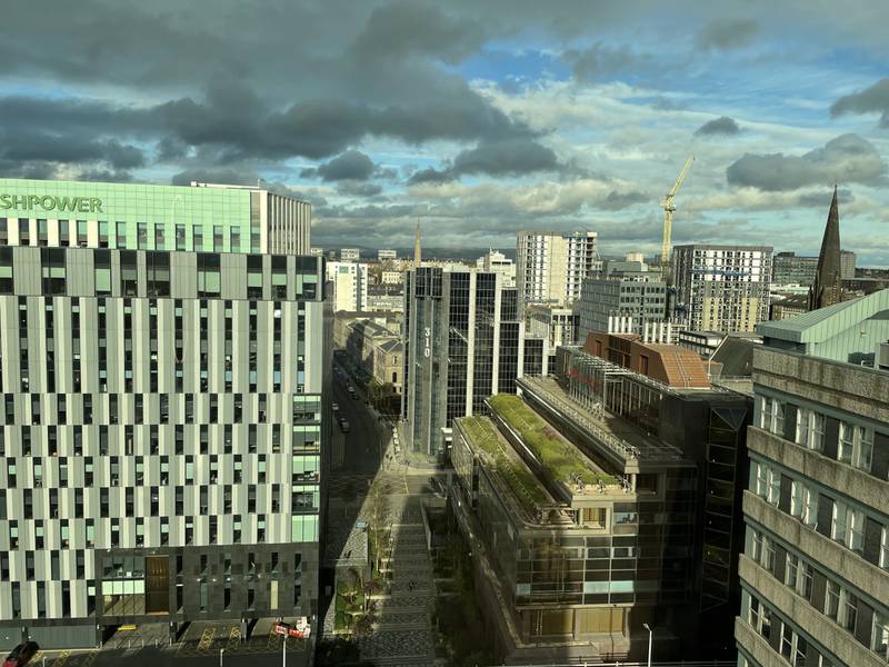 Rooms at Hilton Glasgow offer fantastic views of Scotland's biggest city.  Hayley Skirka / The National 