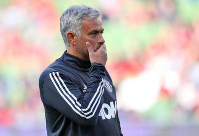 File photo dated 02-08-2017 of Manchester United manager Jose Mourinho. PRESS ASSOCIATION Photo. Issue date: Friday August 18, 2017. Jose Mourinho accepts Manchester United are now unlikely to sign the wide man he had hoped for this summer. See PA story SOCCER Man Utd. Photo credit should read Niall Carson/PA Wire.