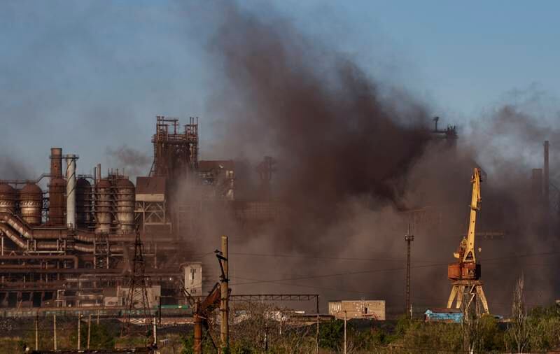 The Azovstal steel plant in Mariupol has become a symbol of Ukraine's resistance. EPA