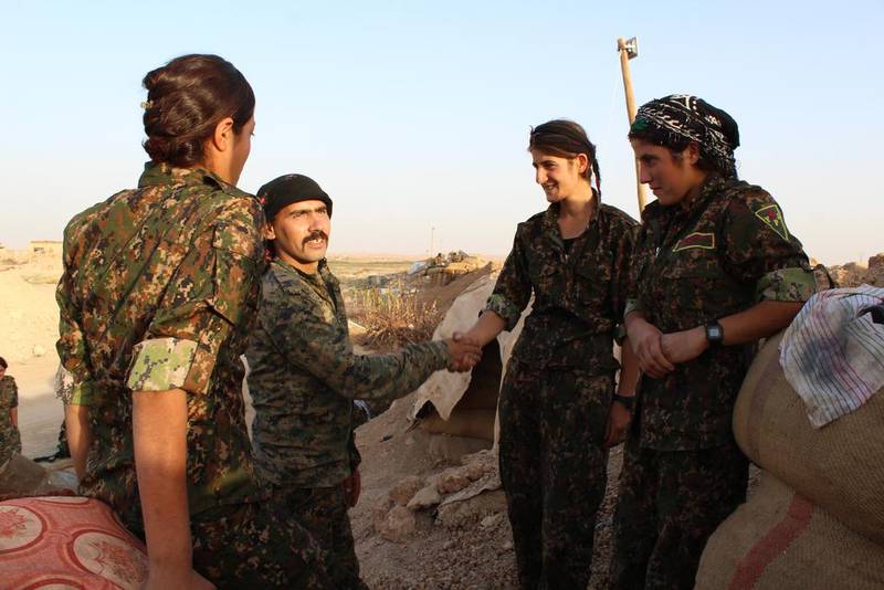 Kurdish women have broken with the region’s conservative social norms to fight on equal terms alongside the men. Florian Neuhof for The National