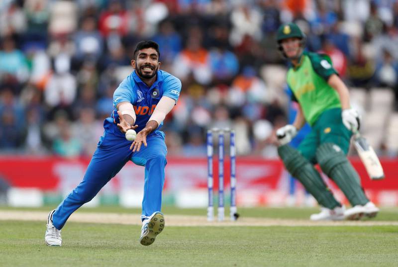 Jasprit Bumrah (10/10): The right-armer generated good pace, bounce and movement during his opening spell as Amla and Quinton de Kock - Bumrah's Mumbai Indians teammate - struggled to read his bowling. Bumrah took two wickets for just 35 runs in his 10-over spell, but more importantly, it was his bowling that set the tone of the game. Paul Childs / Reuters