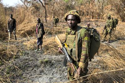 After days of pursuit, Chinko's rangers have caught two suspected poachers deep in the Chinko bush. A raid on a their camp uncovered shotguns, machetes and carcasses of antelope, buffalo, crocodile, hippo and monkey