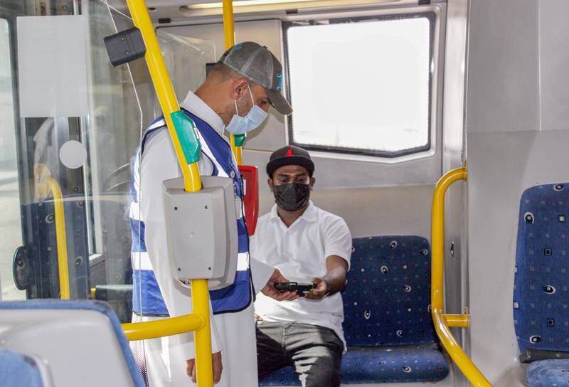 Dubai RTA carried out 62,919 inspections to detect fare dodgers on public transport. Photo: Dubai RTA