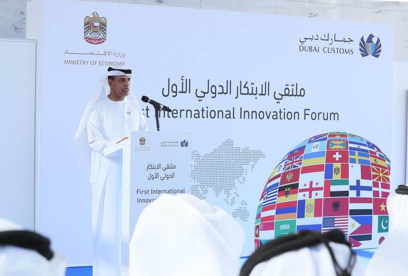 The UAE "has become one of the most interested countries in creativity and innovation" globally Ahmed Mahboob Musabih, director-general of Dubai Customs said at the first International Innovation Forum in Dubai on Thursday. Image courtesy of UAE Ministry of Economy