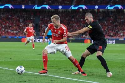 DF: Strahinja Pavlovic (Salzburg): Salzburg were under severe pressure against Benfica but held firm to claim an impressive 2-0 win. Pavlovic was key to Salzburg’s resistance with a fine display. The 22-year-old Serb is an exciting talent and performances like this demonstrate why he’s so highly regarded.  EPA