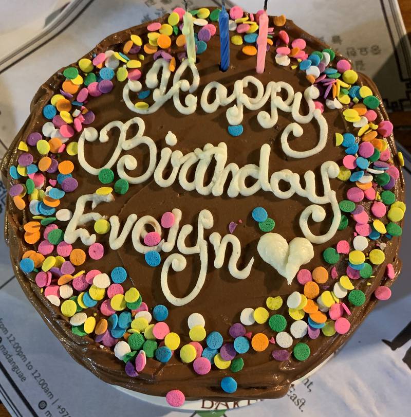 A cake for my birthday in Abu Dhabi. Photo: Evelyn Lau