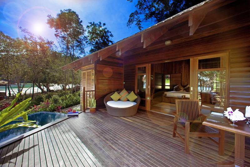 A plunge pool villa at Bunga Raya Island Resort & Spa. Courtesy Bunga Raya Island Resort & Spa