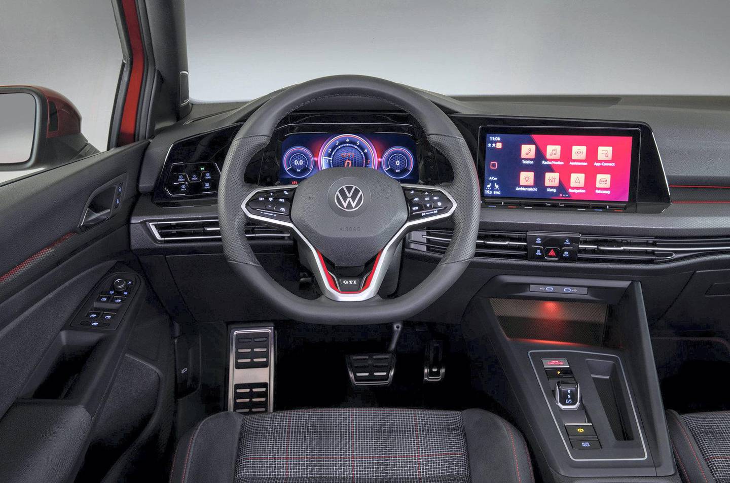 The cabin houses a new infotainment system and a digital dash.