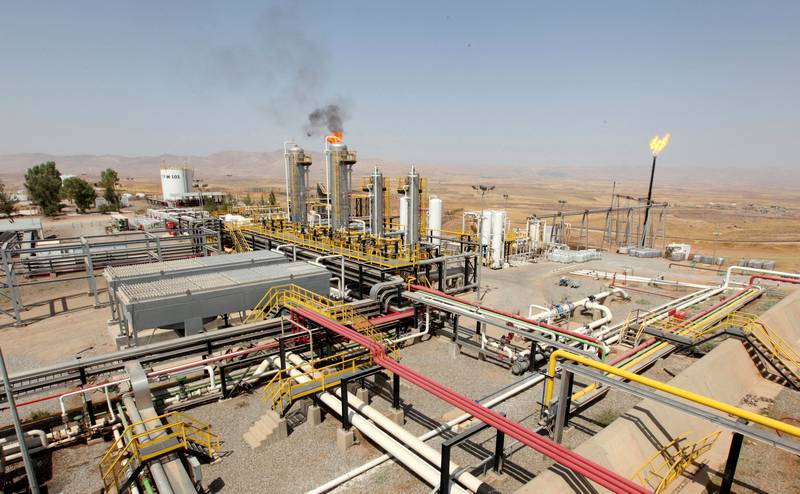 Rockets landed near an oil refinery in Iraq's Kurdistan region on Wednesday. Reuters
