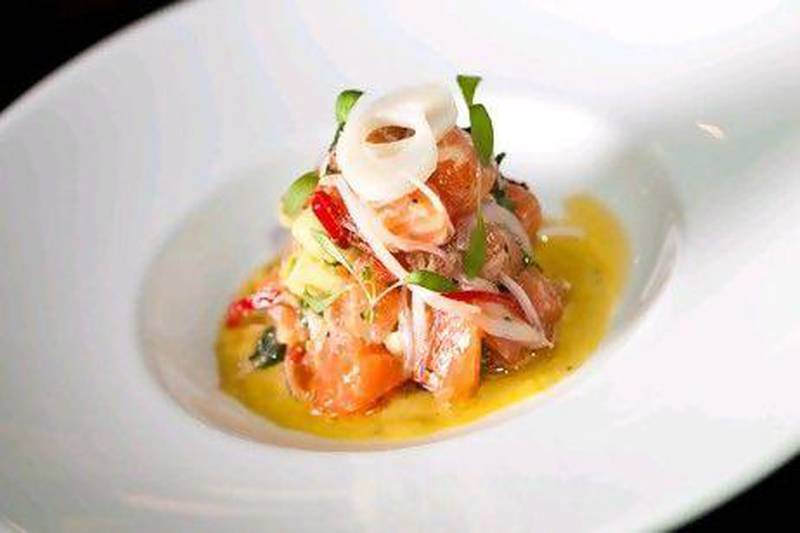 Passion on a plate, such as this salmon ceviche, can be yours at Gaucho in DIFC.