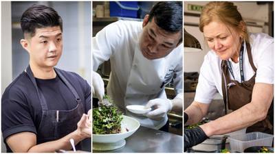 The chef line-up includes Jimmy Lim, Lee Kok Hua and Heidi Bjerkan. @jimmy_limty / Instagram; @credoheidi / Instagram; Victor Besa / The National