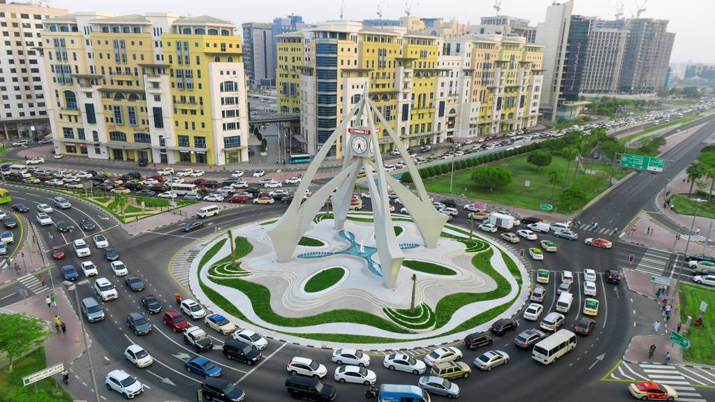 Dubai's historic Clock Tower roundabout gets a makeover