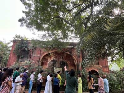 The walk takes visitors through Mehrauli Archaeological Park. Sonia Sarkar for The National