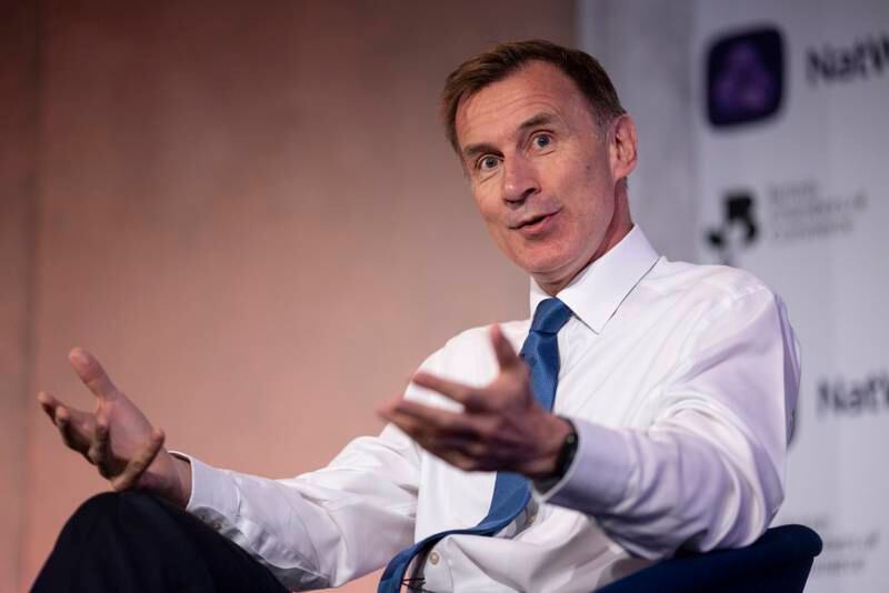 British Chancellor of the Exchequer Jeremy Hunt reiterated that the government must 'stick to the plan' to tackle inflation. EPA