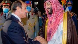 Saudi Crown Prince Mohammed bin Salman arrives in Egypt - in pictures