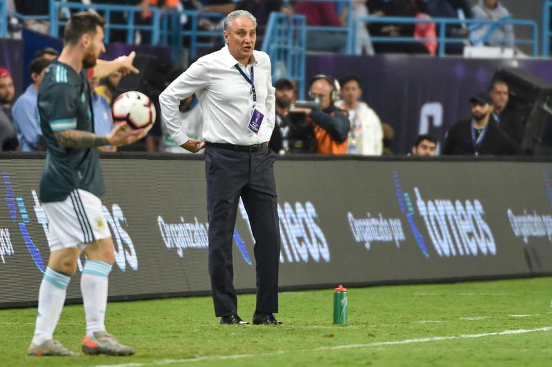 Brazil's coach Tite had touchline words with Lionel Messi during the match between Brazil and Argentina in Riyadh. 'He told me to shut my mouth and I told him to shut his mouth,' said Tite. AFP