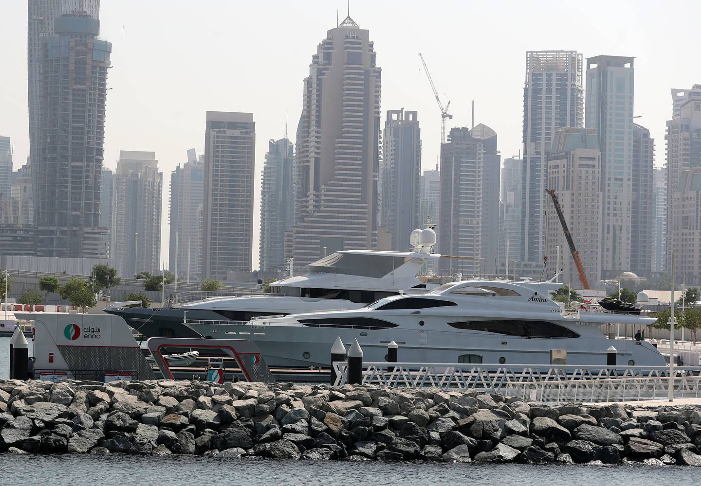 With the opening of Dubai Harbour Marina, the emirate is now home to 15 marinas with more than 3,000 berths. Chris Whiteoak / The National