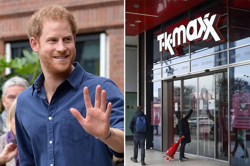 Prince Harry has revealed how he shopped at TK Maxx. Getty