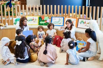 Abu Dhabi Children's Library helps introduce little ones to big stories. Photo: Abu Dhabi Children's Library