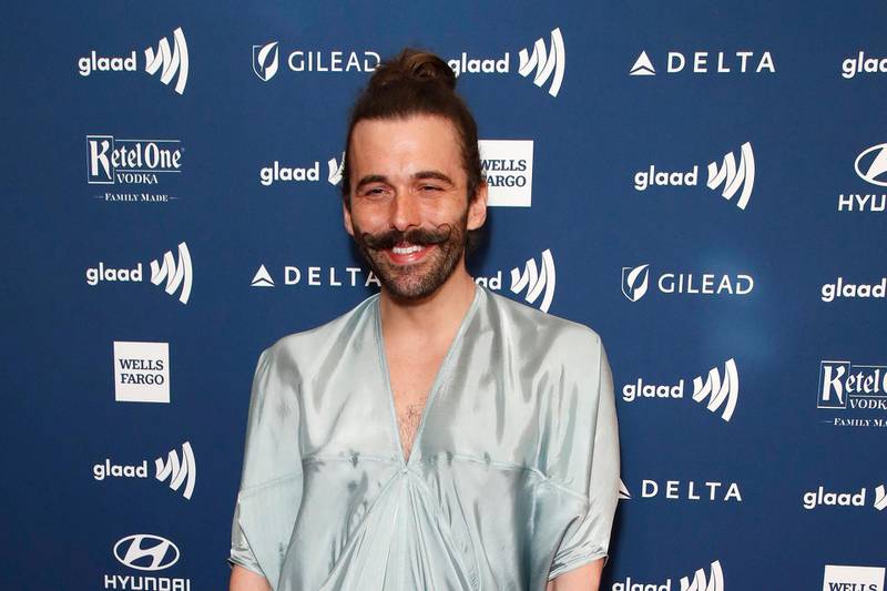 epa07470037 US hairdresser Jonathan Van Ness arrives for the 30th Annual GLAAD Media Awards at the Beverly Hilton Hotel in Beverly Hills, California, USA, 28 March 2019. The 30th annual GLAAD Media Awards, presented by the Gay and Lesbian Alliance Against Defamation recognize and honor media for their fair, accurate and inclusive representations of the LGBTQ (lesbian, gay, bisexual, transgender and queer) community and the issues that affect their lives.  EPA-EFE/NINA PROMMER