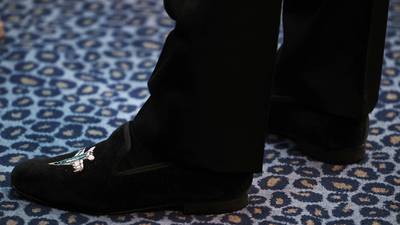 Crown Prince Mohammed bin Salman wears British footwear