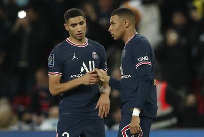 PSG's Achraf Hakimi will represent Morocco at AFCON 2021. Reuters
