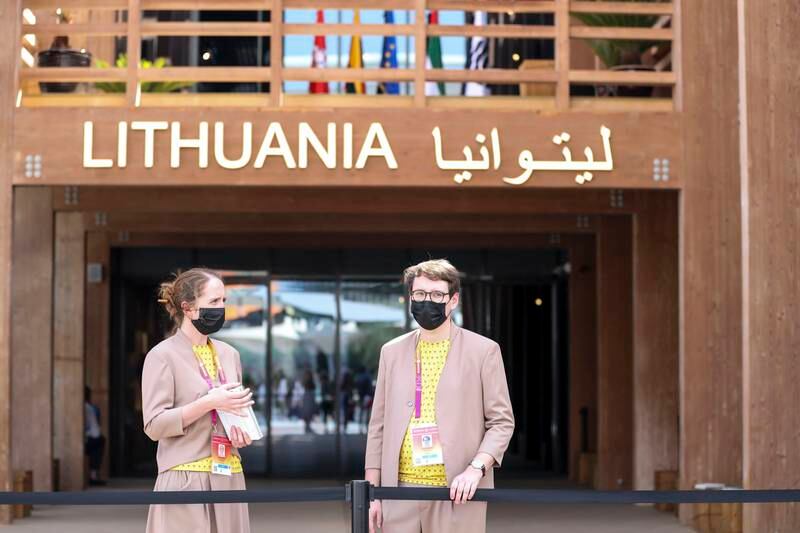 The Lithuania pavilion marked the northern European country's national day at Expo 2020 Dubai. All photos Khushnum Bhandari / The National