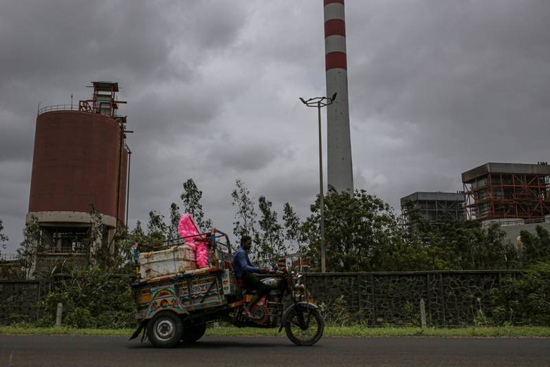 A power plant in India. Oil benchmarks fell last week amid concerns over the sustainability of oil demand as the more virulent Delta strain causes a rise in Covid-19 infections around the world. Bloomberg